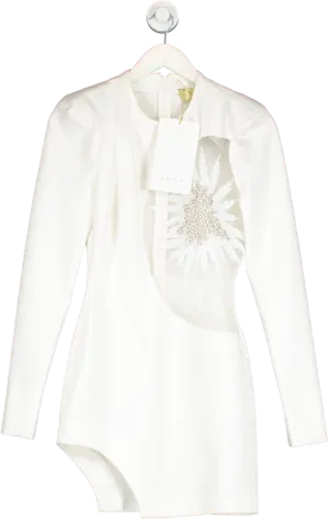 Aggi White Rebel Ecru Dress UK S