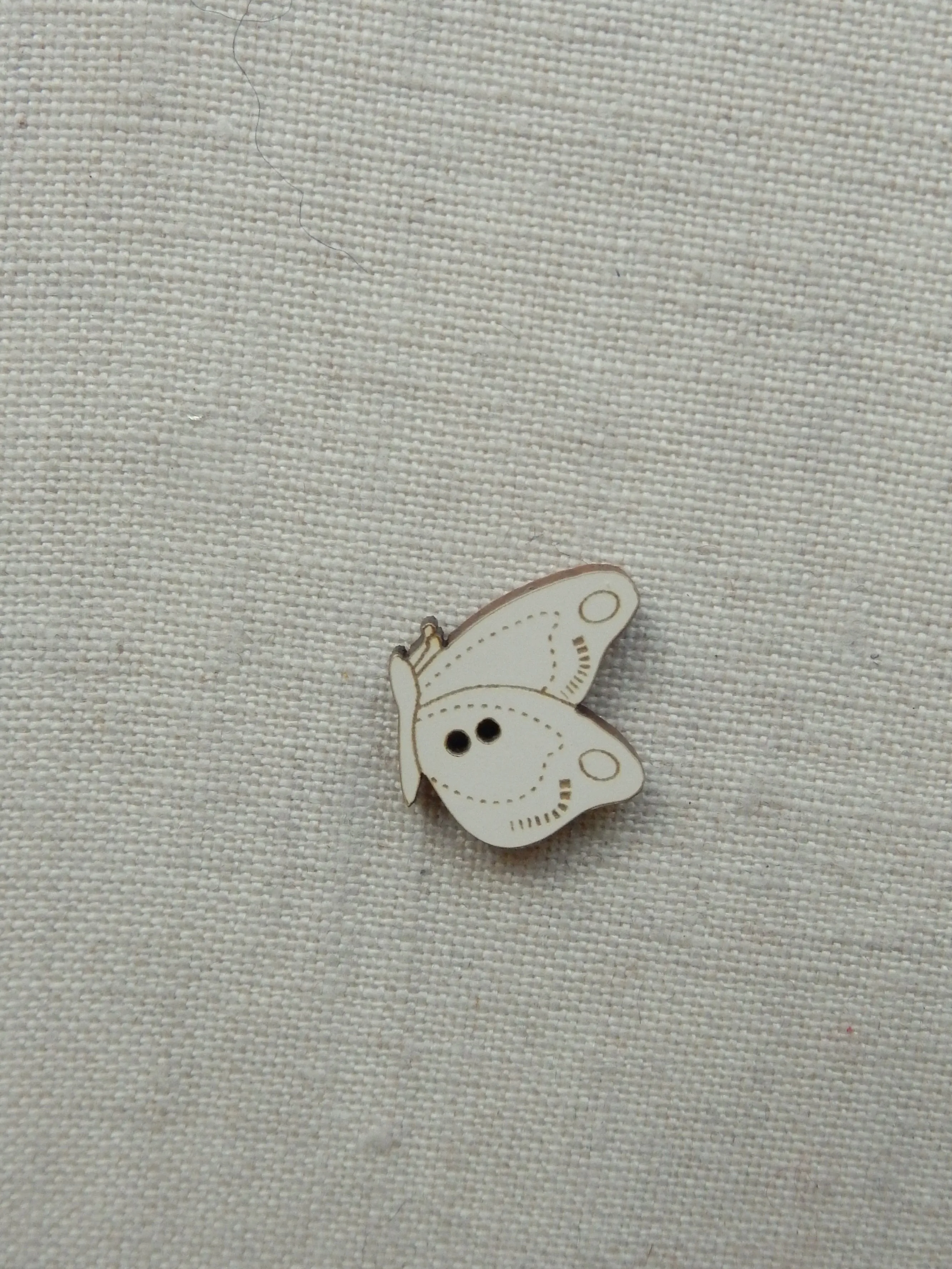 Alighting Butterfly Button