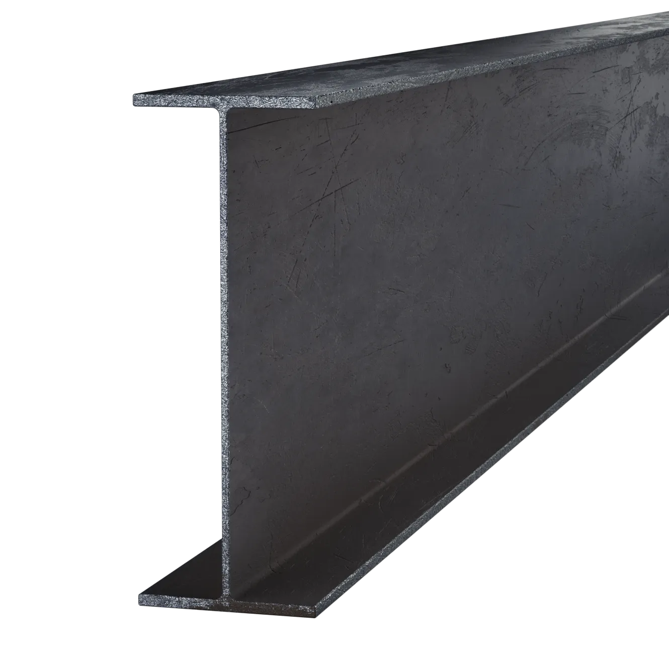 Black Steel Wide Flange Beam