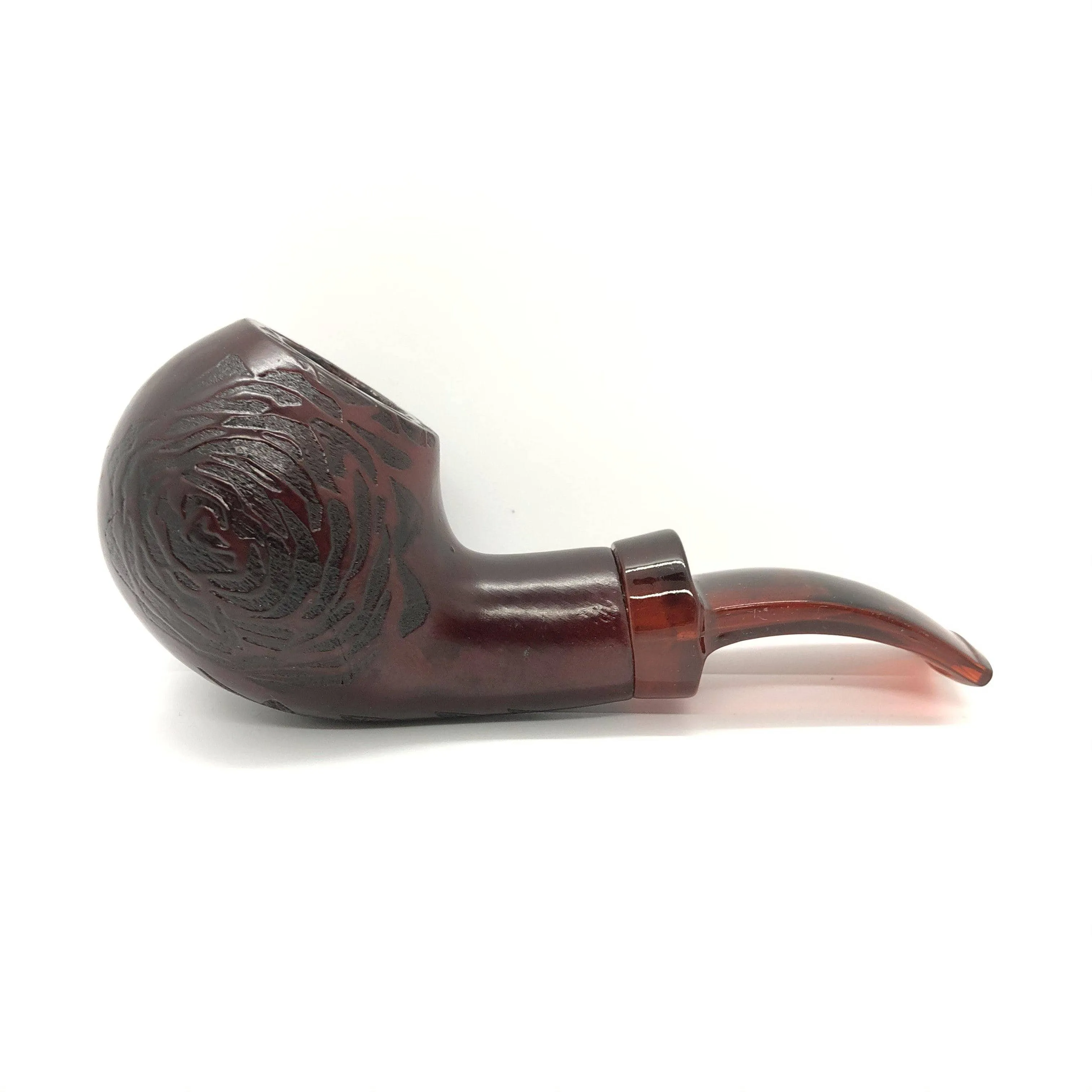 Carved Rose Wooden Traditional Pipe