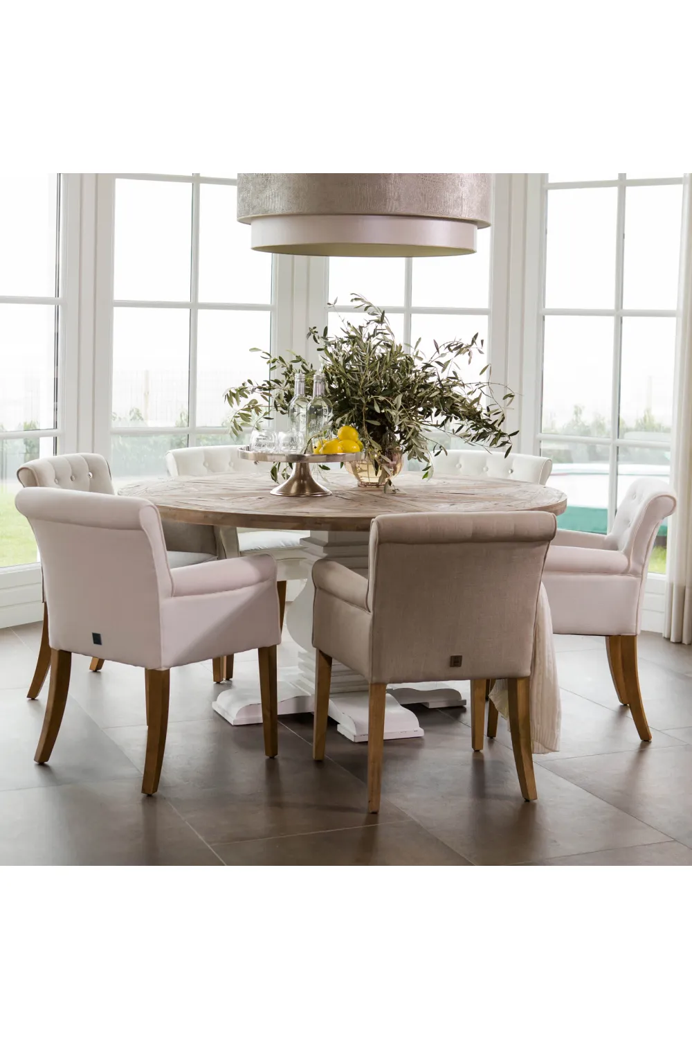 Classic Linen Dining Armchair | Rivièra Maison La Scala