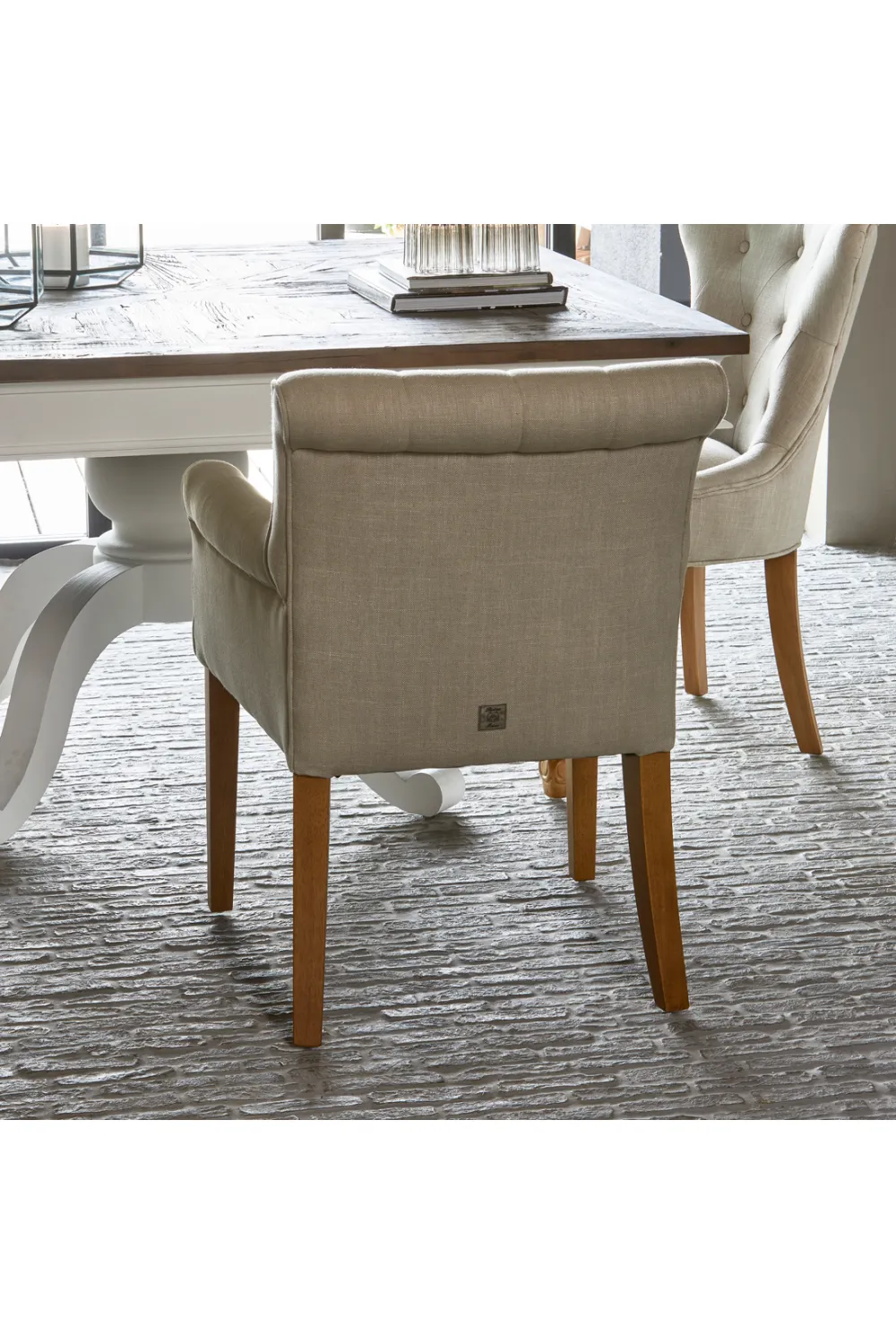 Classic Linen Dining Armchair | Rivièra Maison La Scala