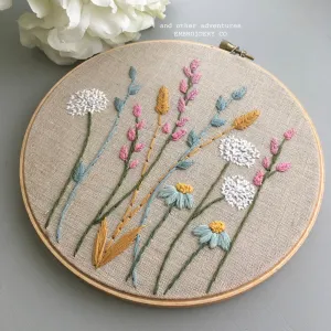 Floral Embroidery Hoop Art