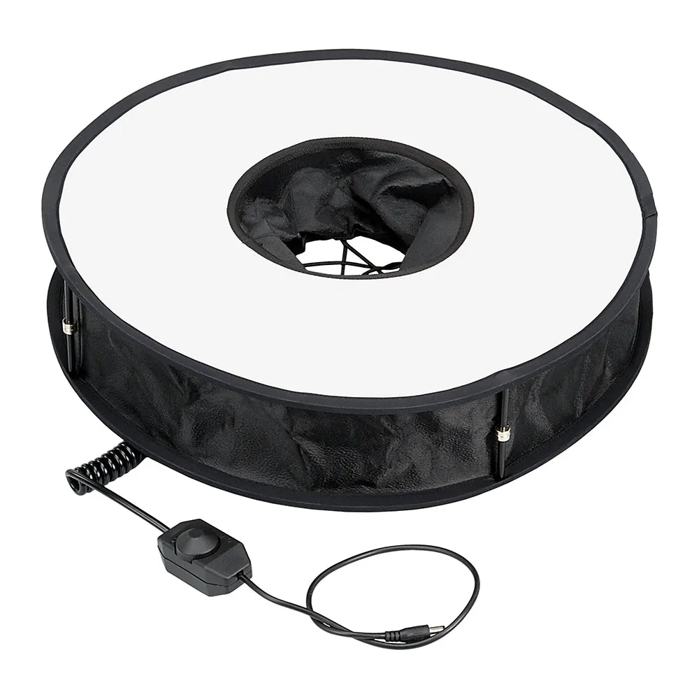 Fotodiox LED Collapsible Ringlight, Ideal for Podcasting and Vloggers - Ultra-Bright and Professional Photo/Video LED Light, Daylight (5600k, CRI<95)