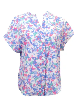 Harve Bernard Abstract Floral Top