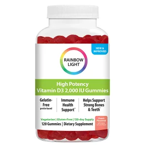 High Potency Vitamin D3 Peach 2000 IU