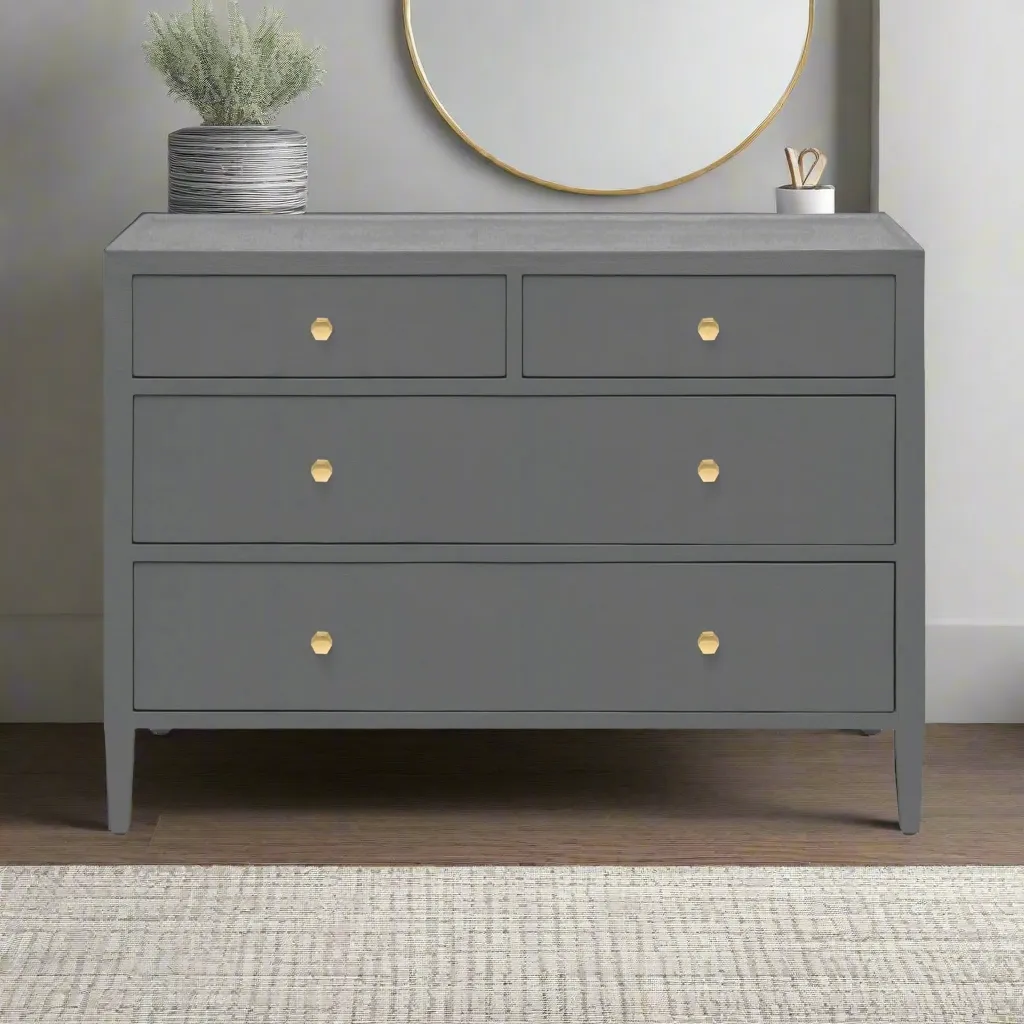 Jarin 48" Dresser Graphite Faux Belgian Linen