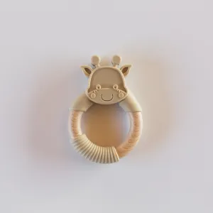 Linen Giraffe Teether