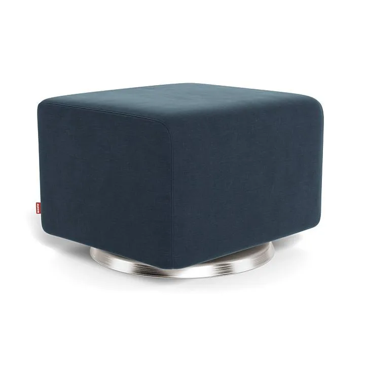 Monte Design - Gliding Ottoman - Brushed Silver Swivel Base