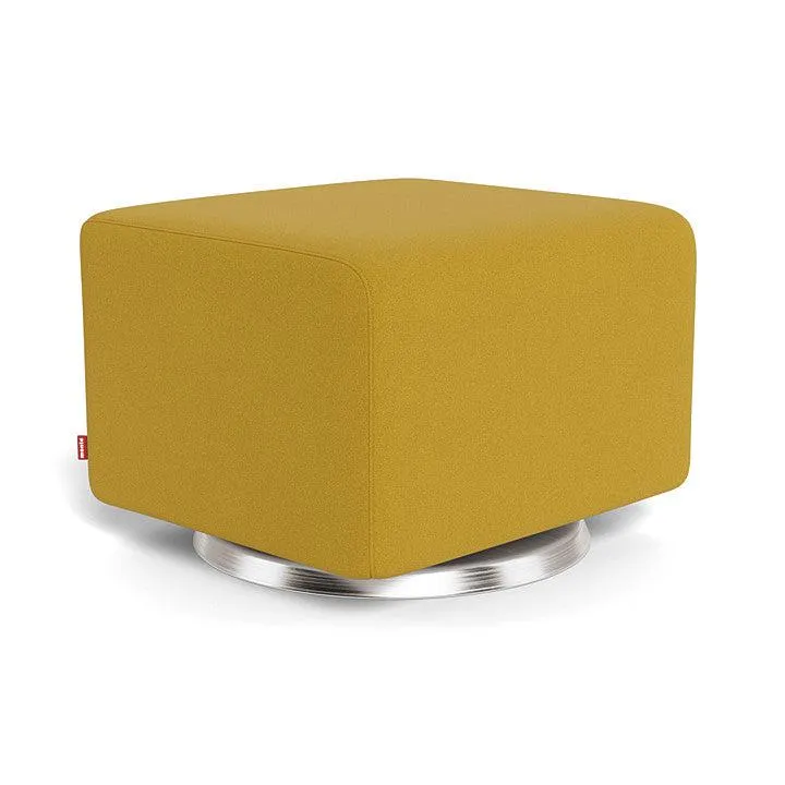 Monte Design - Gliding Ottoman - Brushed Silver Swivel Base