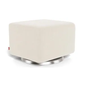 Monte Design - Gliding Ottoman - Brushed Silver Swivel Base