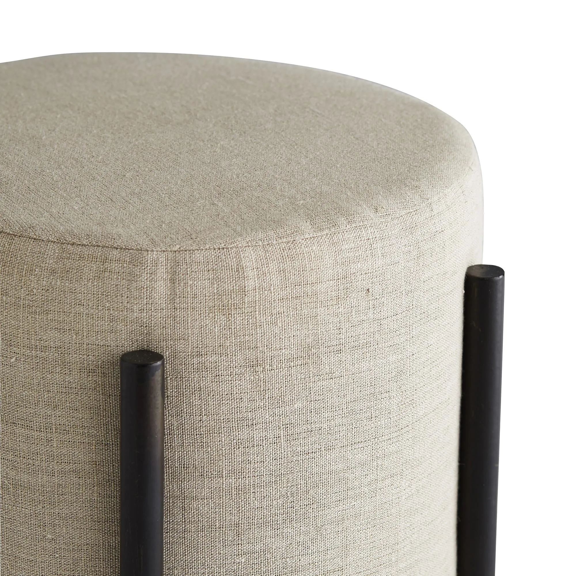 Pagoda Ottoman Natural Linen