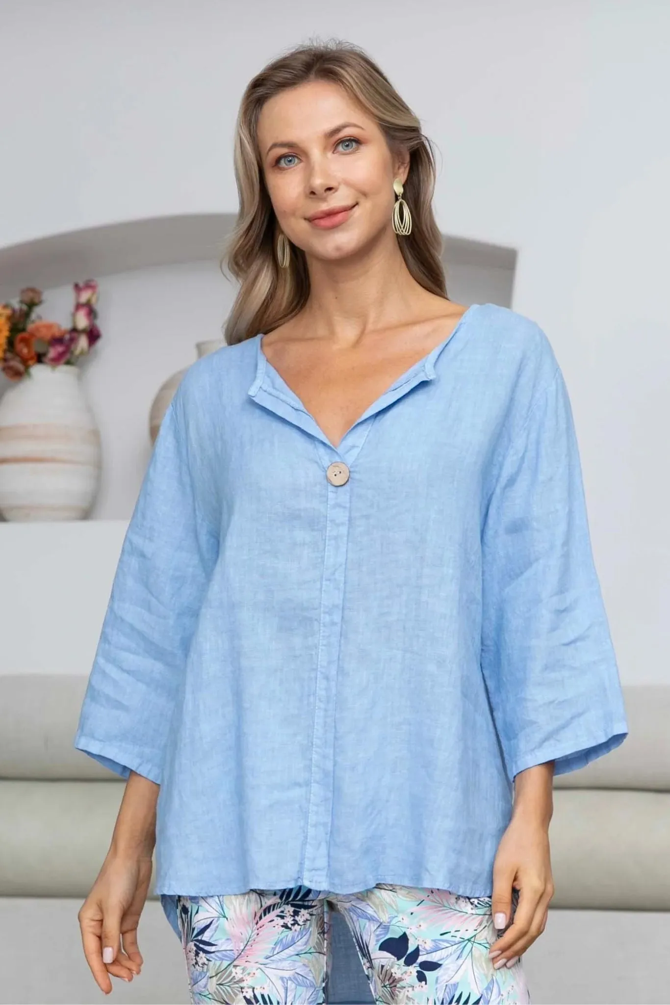 Sophia Linen Top