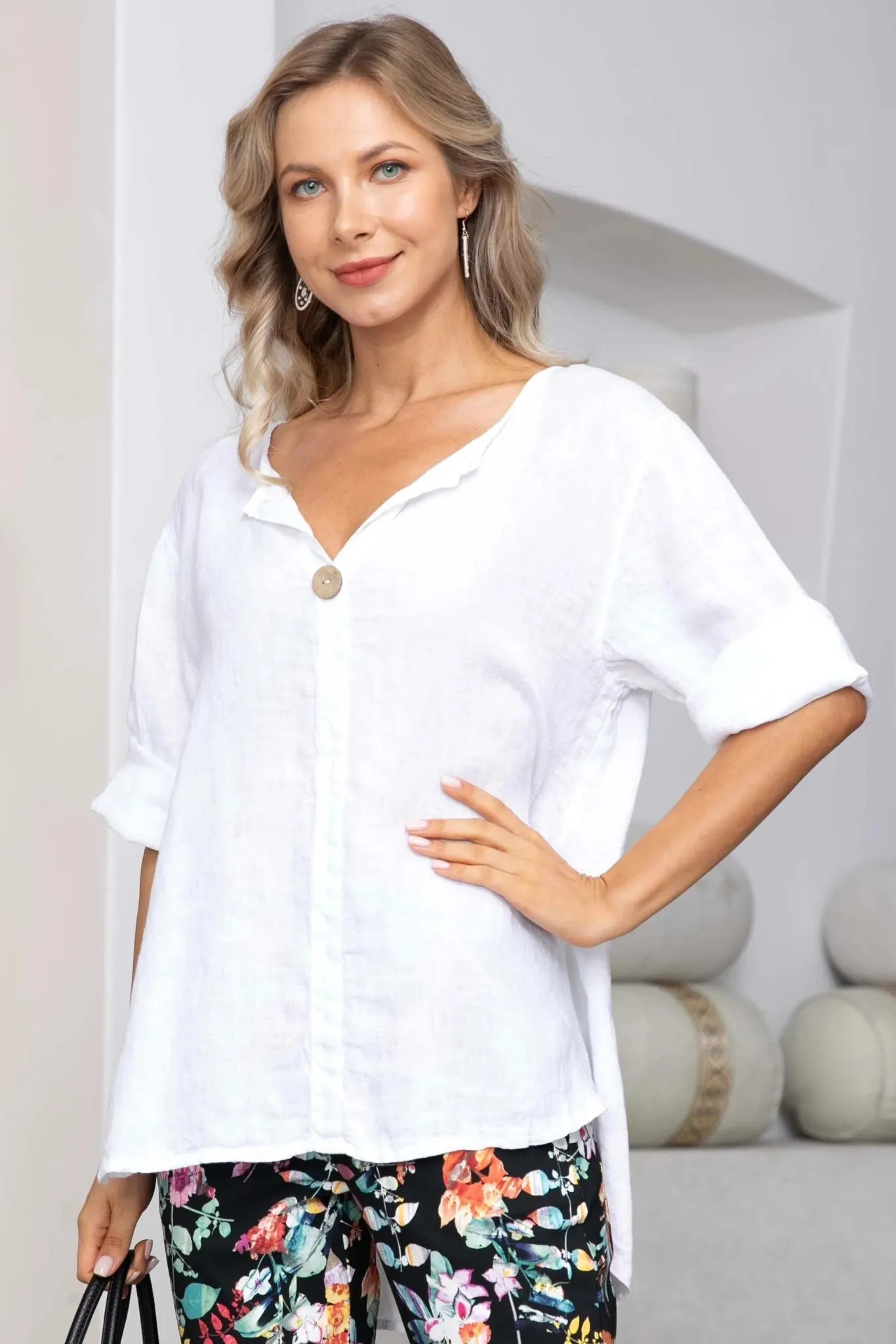 Sophia Linen Top