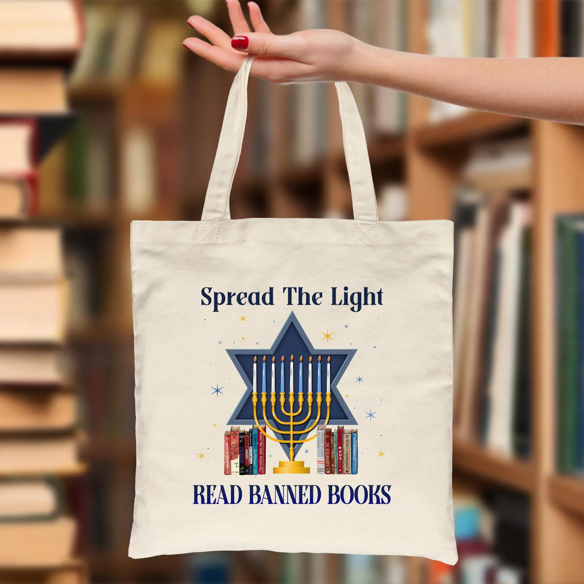 Spread The Light Read Banned Books Book Lovers Gift TBW343